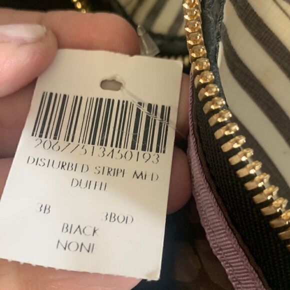 Henri Bendel Disturbed Stripe Medium Duffel - Picture 11 of 14